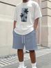 Men's Coconut Summer Fresh T-Shirt and Shorts Set