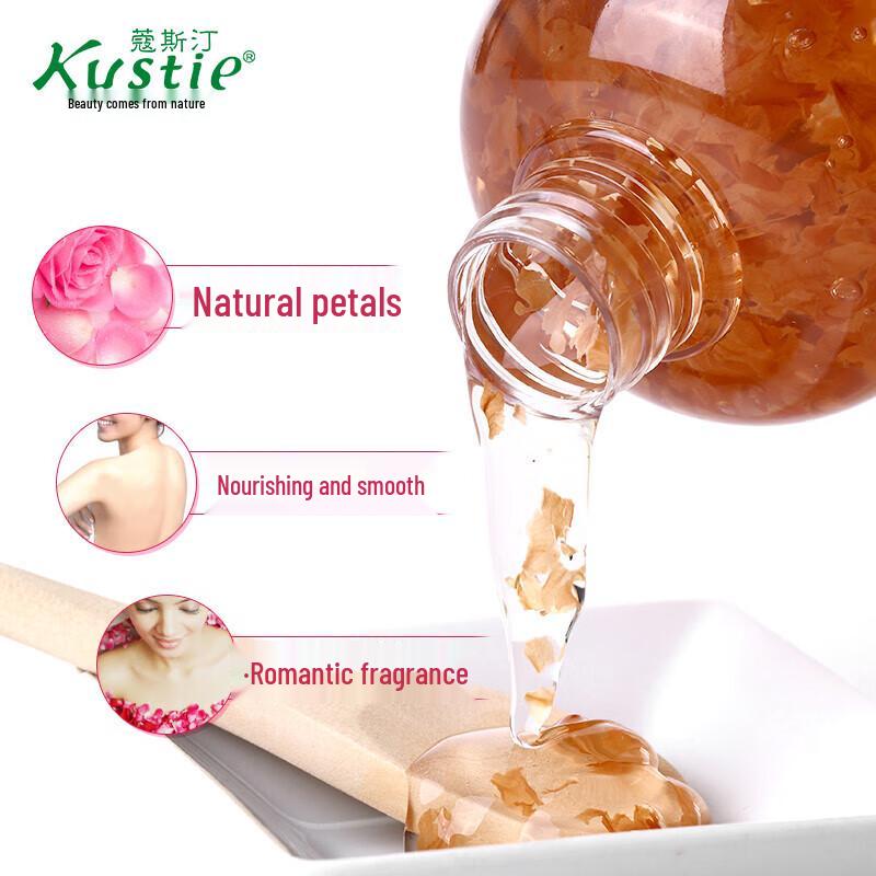 Kustie New Upgraded Rose Petal Shower Gel