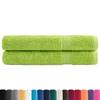 VidaXL Serviettes de Qualité Supérieure 2 pcs, Serviettes de Douche, Draps de Bain, Serviettes d'Invité de Toilette, Vert 137509