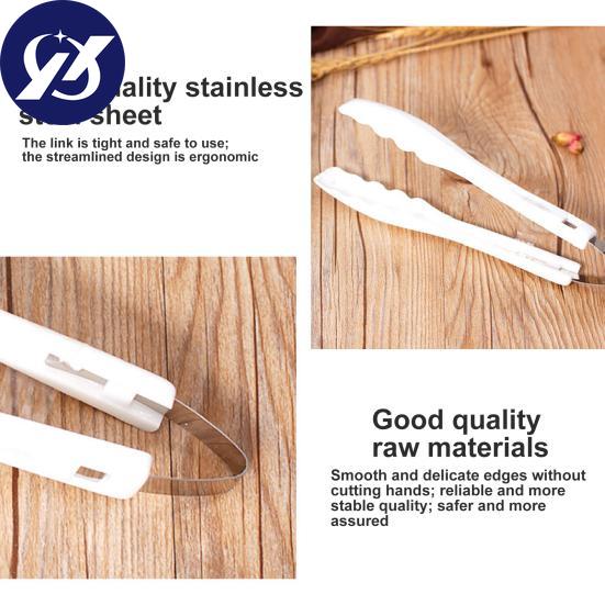 Food Tong Multifunctional for Restaurant 2 Colors Comfortable To Grip Steak Clamp Useful Lightweight Healthy