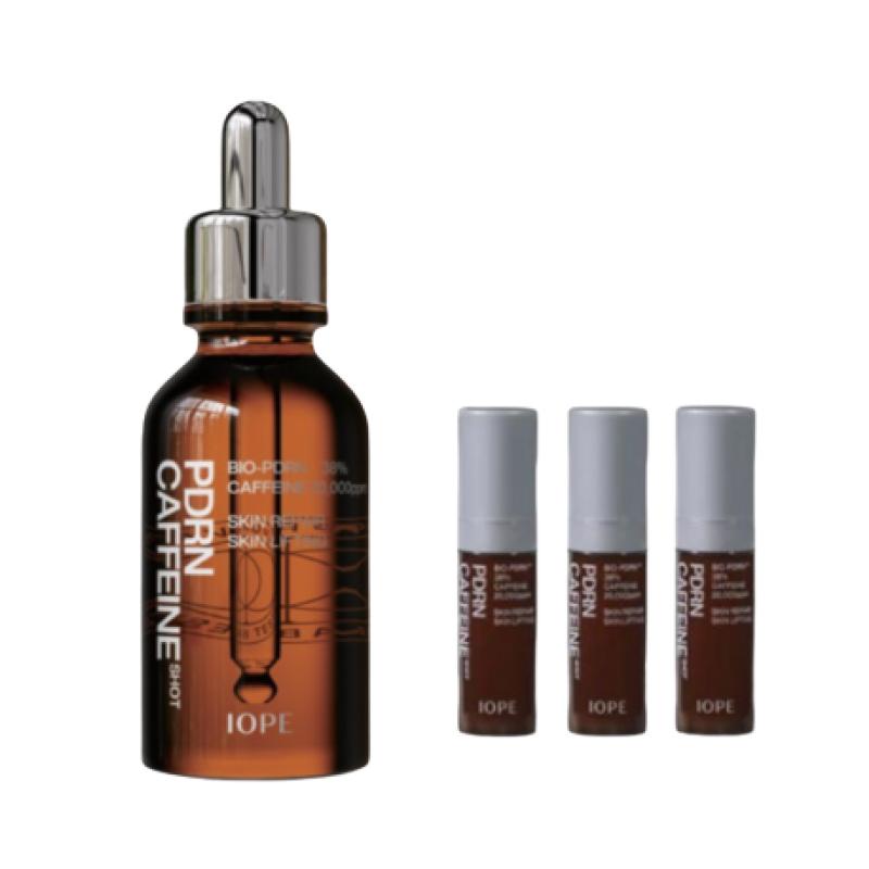 IOPE PDRN Caffeine Shot Firming & Revitalizing Ampoule 30ml + 5ml x 3 Set