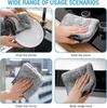 10/5PCS Gray Bamboo Charcoal Towel Thickened Super Absorbent Dishcloth Anti-grease Kitchen Wiping Rags Microfiber Cleaning Cloth