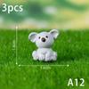 3KS Pes Veverka Liška Králík Ovce Kachna Prase Kočka Kůň Žába Želva Had Koala Figurka Miniatura Vílí Zahrada Dekorace Příslušenství