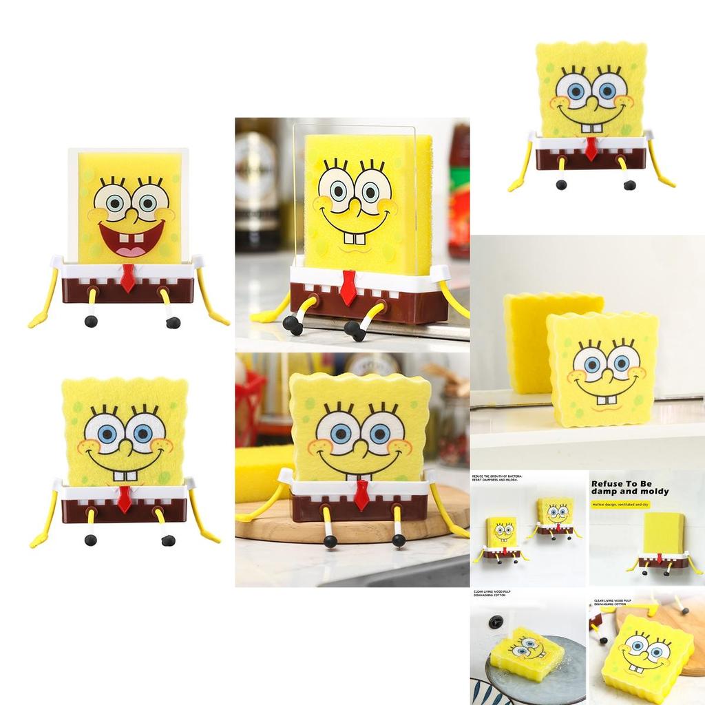 Niedlicher Cartoon Schwammhalter Organizer für Ihr Spülbecken