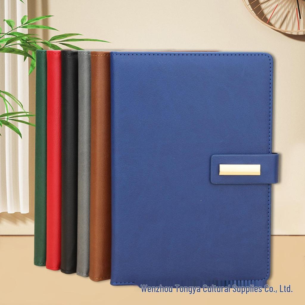 Customizable Business Diary Gift Set with Logo Printing - One-Buckle Notebook and Corporate Souvenir