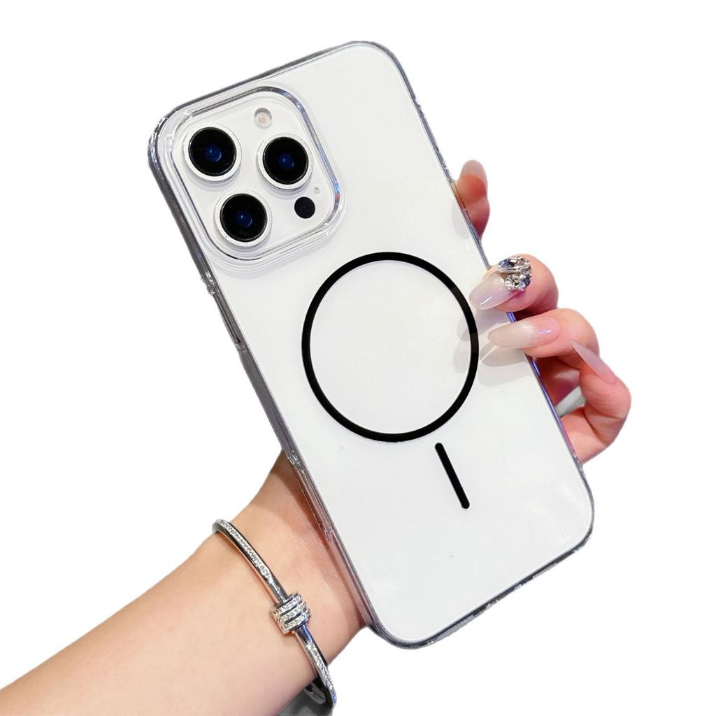 Applicable To IPhone16Promax Mobile Phone Case PC Hard Magnetic Suction Apple 15 Protective Case 14 Ultra-thin