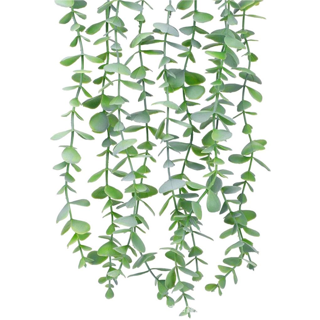 2pcs Artificial Eucalyptus Plants Indoor Outdoor Natural Vine Potted Plant Hanging Decoration Room Decors