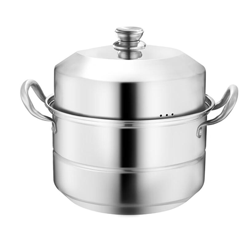 Mahu Dun 304 Stainless Steel Double Steamer and Soup Pot 40CM