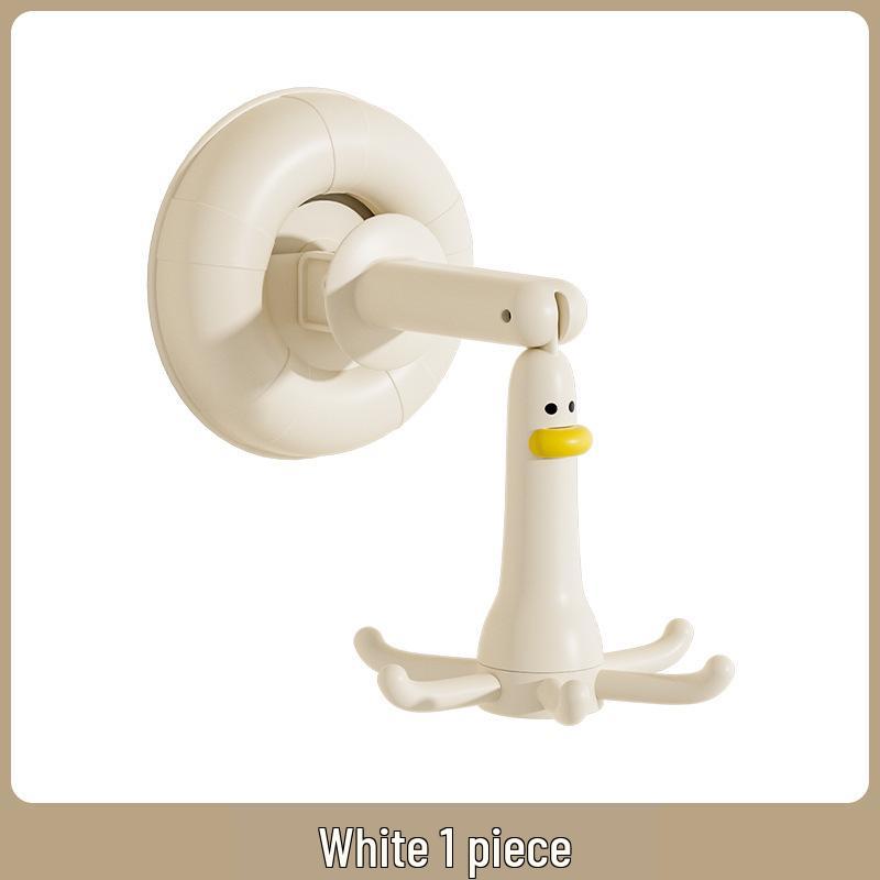 

Rotating Kitchen Wall-Mounted Six-Hook Storage Rack with Suction Cup