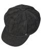Yunibeosyeolkemiseuteuli Black Denim Logo Newsboy Cap
