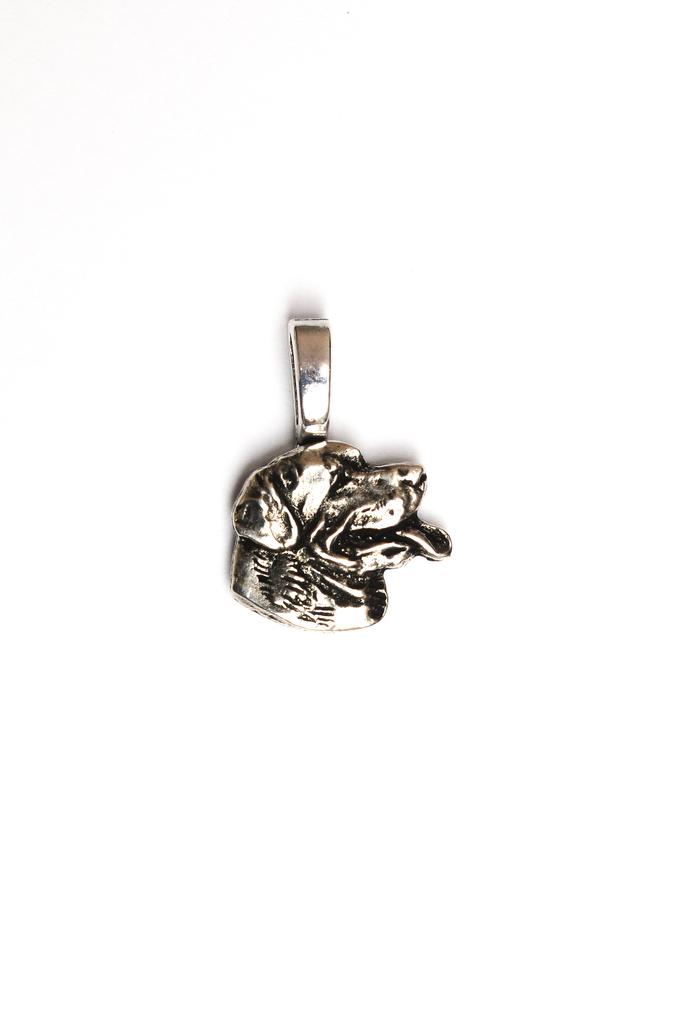 Rottweiler, Rott, Rottie II - Hundehalskette, versilberter Anhänger für den Hundeliebhaber, dezenter Schmuck von Art-Dog