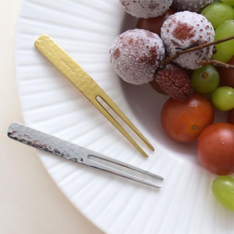 Japanischer Stil Edelstahl Kuchen Obstgabel Stahl Dessert Kaffee Kleiner Eisportionierer Design Küchengeschirr Zubehör