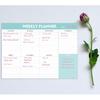 Weekly Planner Notepad - Tear Off Planning Pad with Daily Schedule & Calendar, 52 Sheets, 100gsm Paper, Undated Weekly To Do List Notepad, 10x7 in
