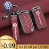Para VOLKSWAGEN VW Liga de Zinco Capa Protetora para Chave Remota de Carro Para Volkswagen VW Polo Golf Passat Tiguan Beetle Caddy T5 Up Eos Ke