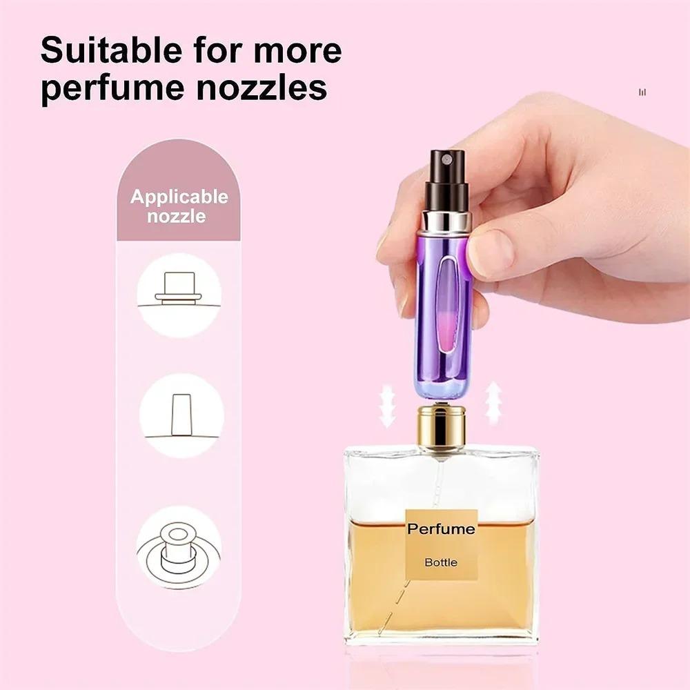 1pc Perfume Atomizer Portable Liquid Cosmetics Containers Traveling Mini Alcochol Perfume Refillable Bottles Empty Spray Bottle