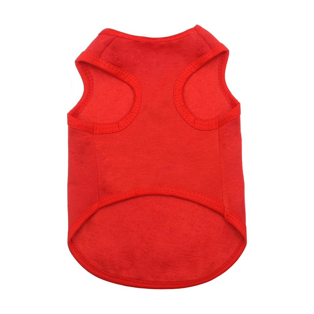 Dog & Cat Fleece Vest - Soft, Multi-Color Winter Wear for Pets