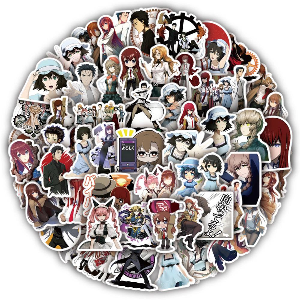 10/30/50pcs Anime Steins Gate Game Stickers Cartoon Makise Kurisu Shiina Mayuri Sticker Scrapbook Luggage Phone Graffiti Decals