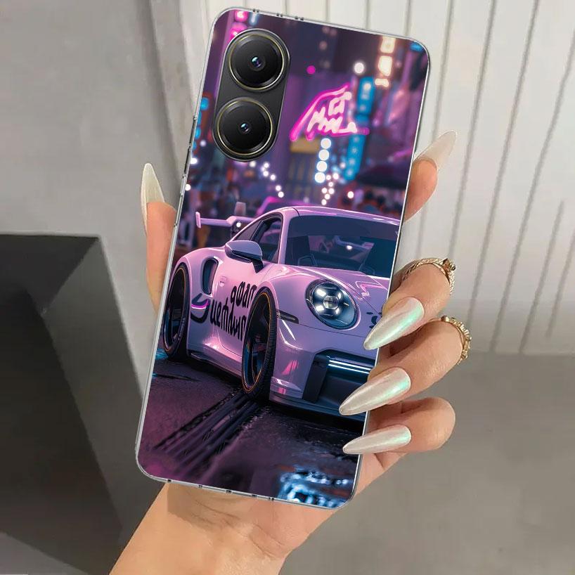Sports Car 911 Phone Case for Xiaomi Poco X5 X6 X7 Pro F7 Ultra M7 Redmi 15 15C 13 13C 12 12C 10 10A 10C 9 9A 9C 9T Shell Poco X