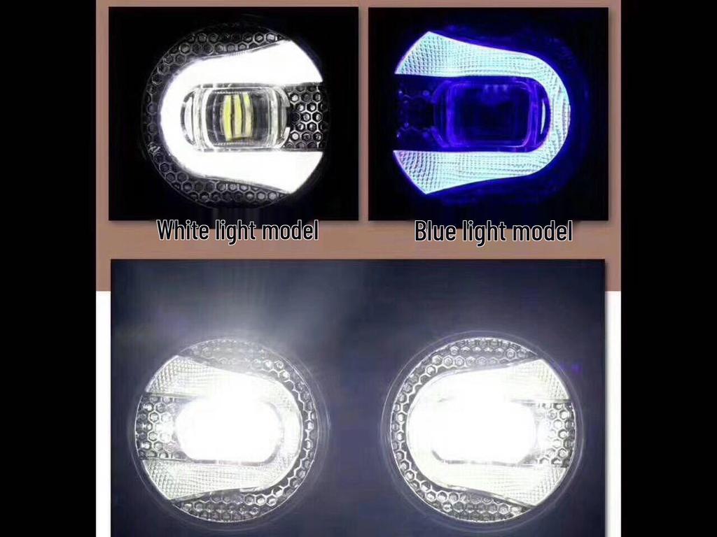 YCL Universal 3.5-Inch COB Fog & Daytime Running Light for Toyota Nissan Mitsubishi Suzuki, 12-24V High Power, High Brightness