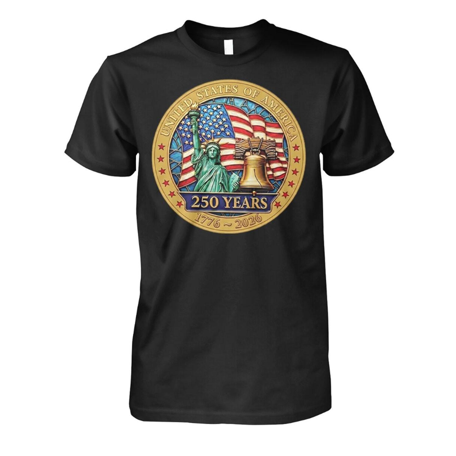 USA 250th Anniversary 1776-2026 Semiquincentennial Shirt S