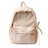 Schoolbag small fresh striped backpack women's 1011 new bow schoolbag students large capacity light travel backpack tide