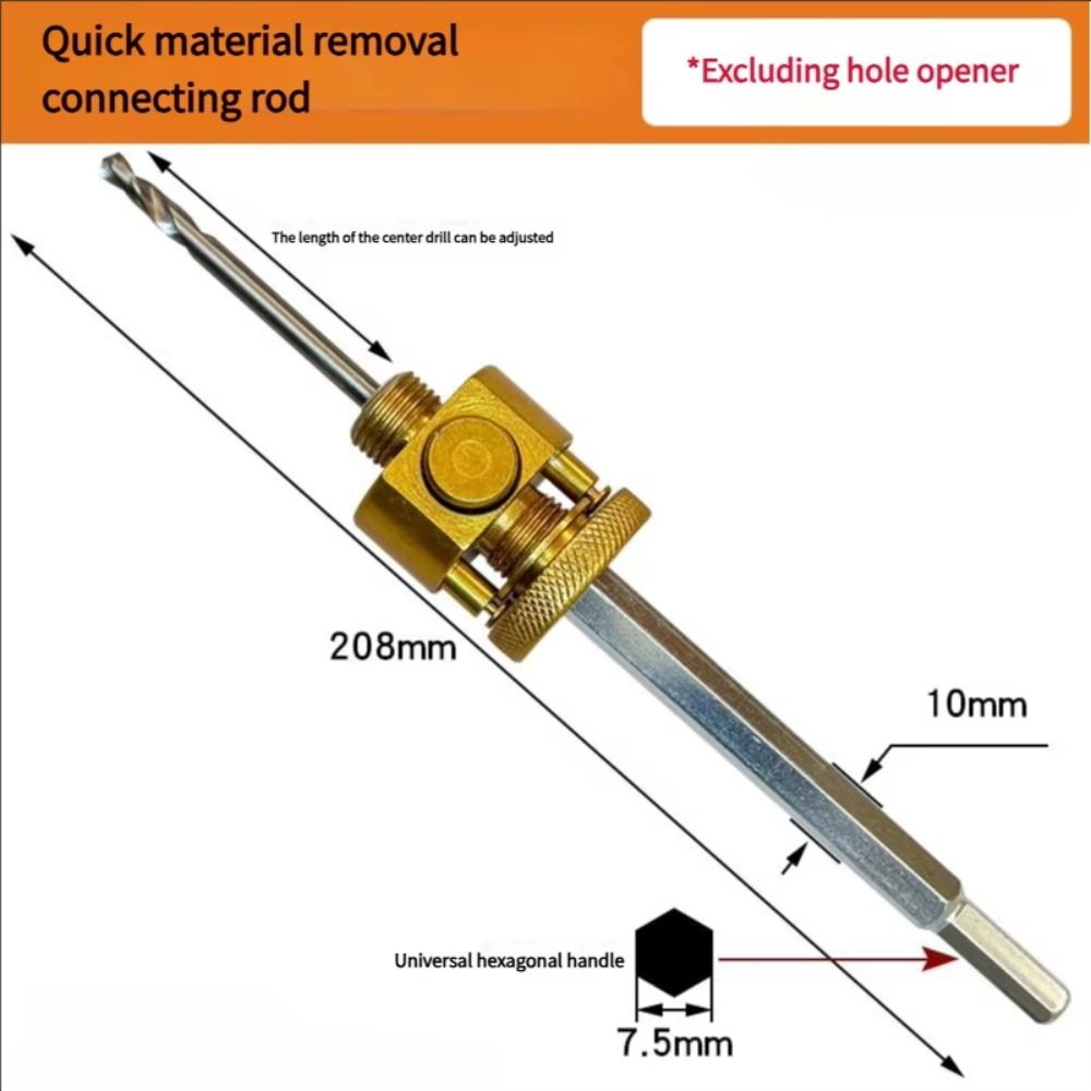 Hexagon Shank Quick-Release Hole Opener Bi-Metal Bi-Metal Hole Saw  Woodworking