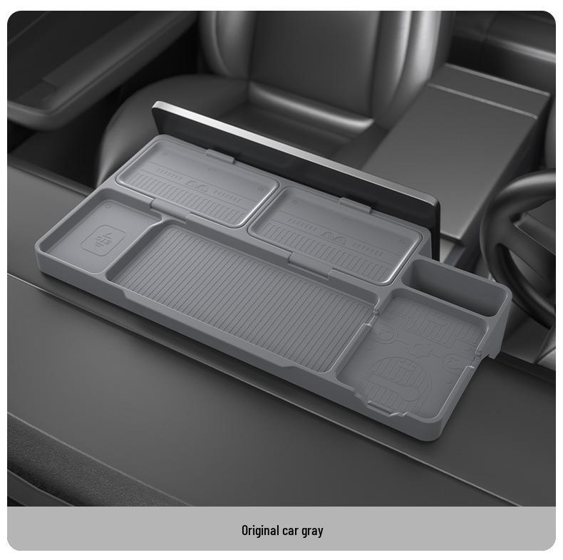Tesla Model Y Rear Screen Storage Box with Phone Holder