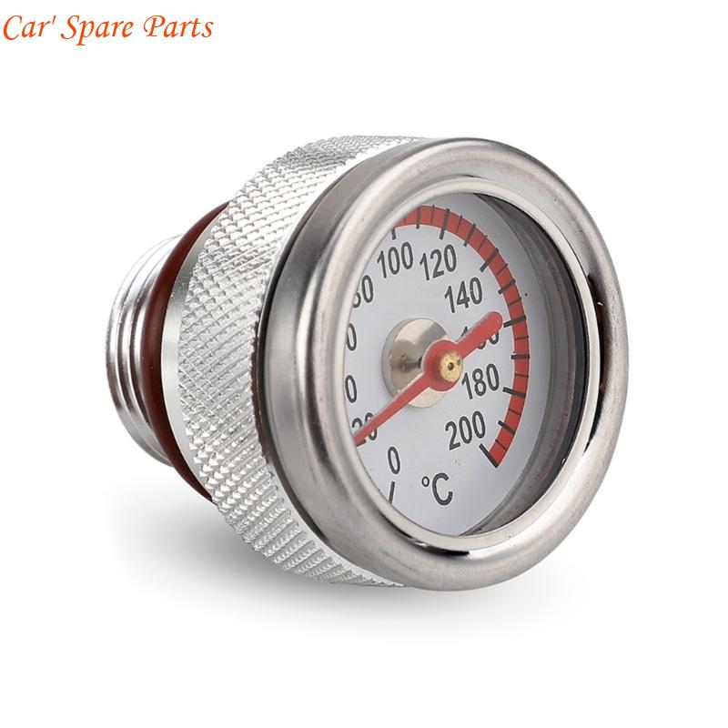 Y4UA Engine Oil Temperature Gauge M20x1.5 Motorcycle Caps 0-200℃ Display