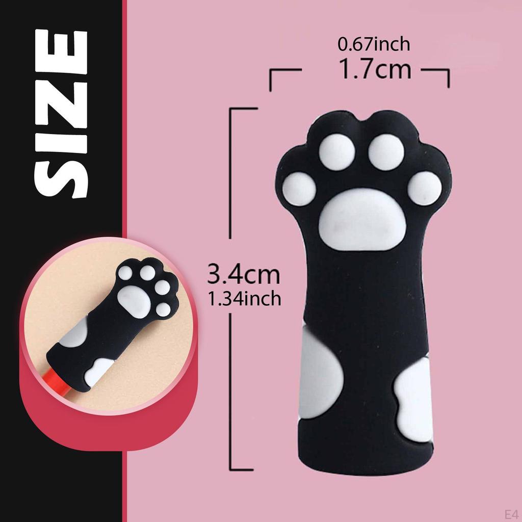 10 Pieces Knitting Pin Stoppers Cat Paw Silicone Accessories Tip Protectors Needle