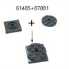 6Pcs/3Sets MOC Scene Building Blocks Compatible Small Particles 4X4 Round Plate Building Blocks Turntable