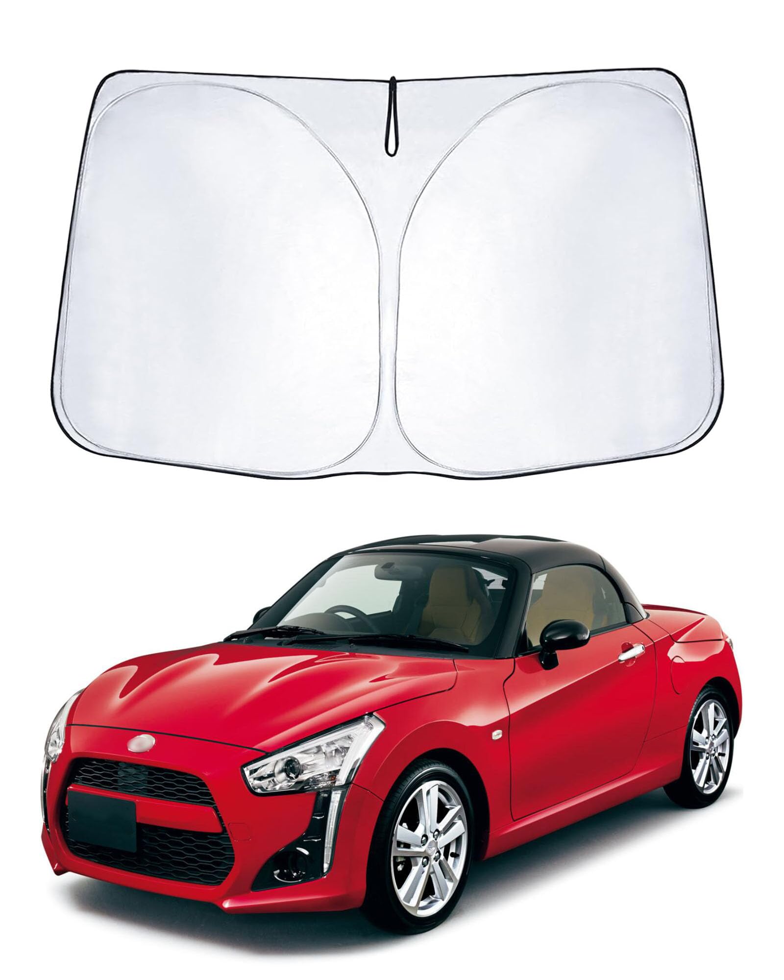 

YYANBB DAIHATSU COPEN LA400K Car Sun Shade for Windshield, Parasol, Sun Shade, UV Protection, Daihatsu Copen LA400K серебряный