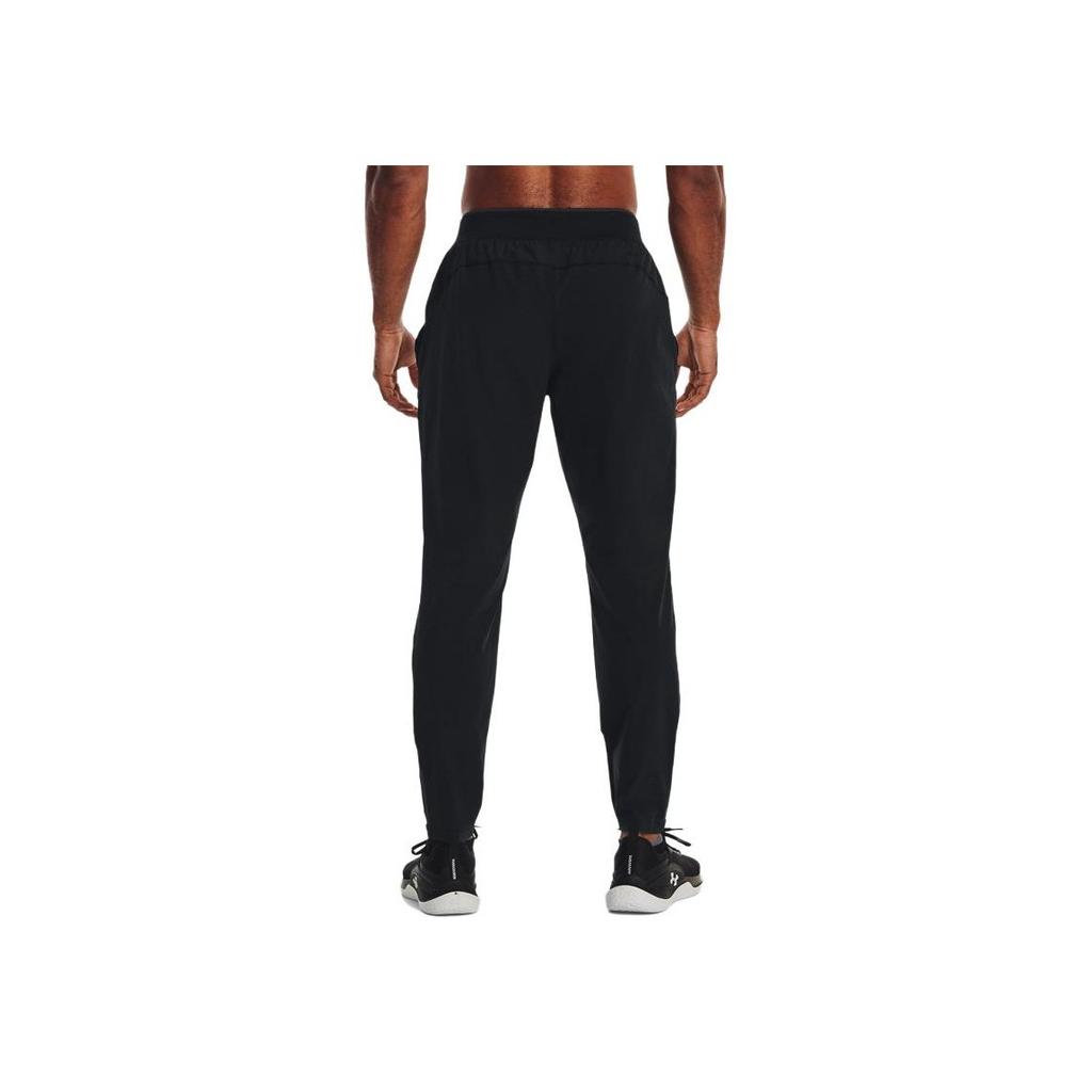Under Armour Solid Color Elastic Sports Pants Men Bottoms Black 1376800-001