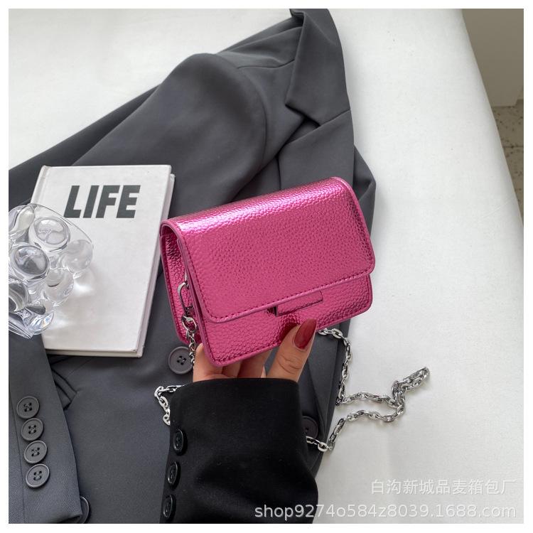 Chain small bag women's bag new 2025 summer explosion mini messenger bag fashionable small fresh shoulder small square bag