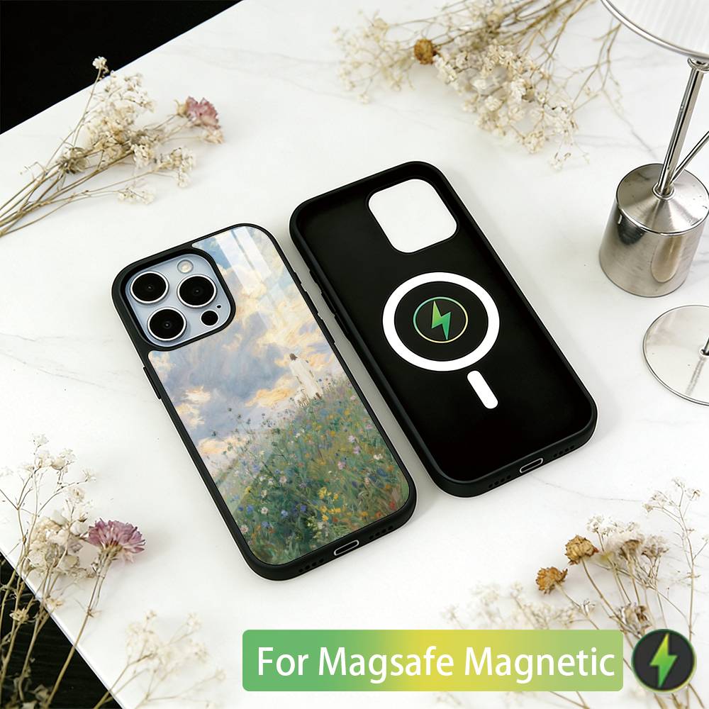 

Oil Painting Series Phone Case For iPhone17,16,15,14,13,12,11 Plus,Pro Magnetic with Magsafe Wireless Charging iPhone16Pro