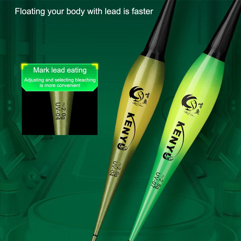 Smart Led Fishing Float Highly Sensitive Remind Buoy Gravity Sensor Glowing Electric Night Fishing Strobe Long Tail