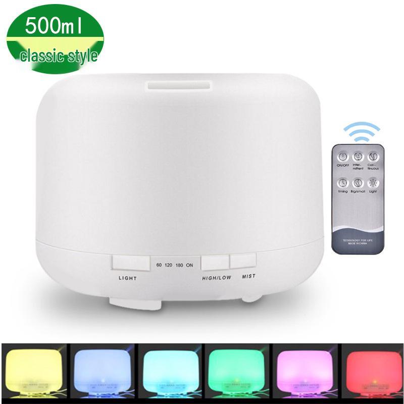 500ml Large Mist Humidifier & Essential Oil Diffuser for Home