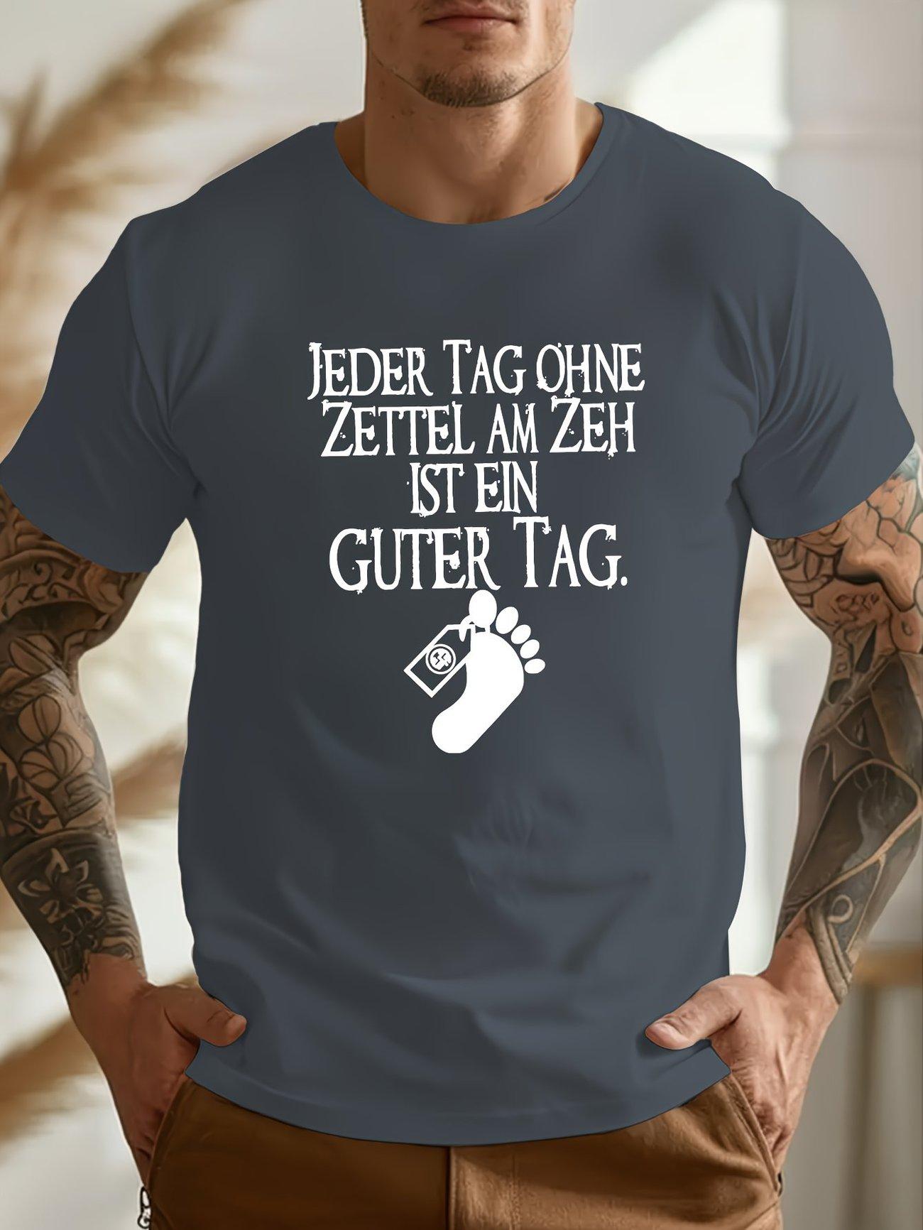 

Plus Size Men s T-shirt | Funny German Style Graphic L