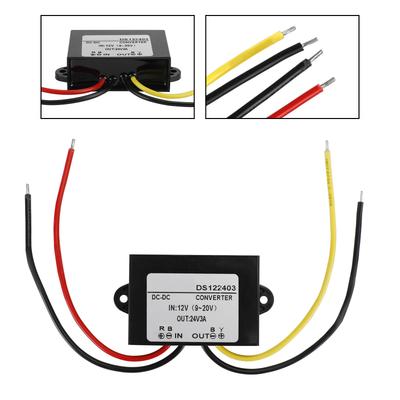 Wasserdichter DC-DC Aufwärtswandler 12V auf 24V 3A Auto Stromversorgungsmodul
