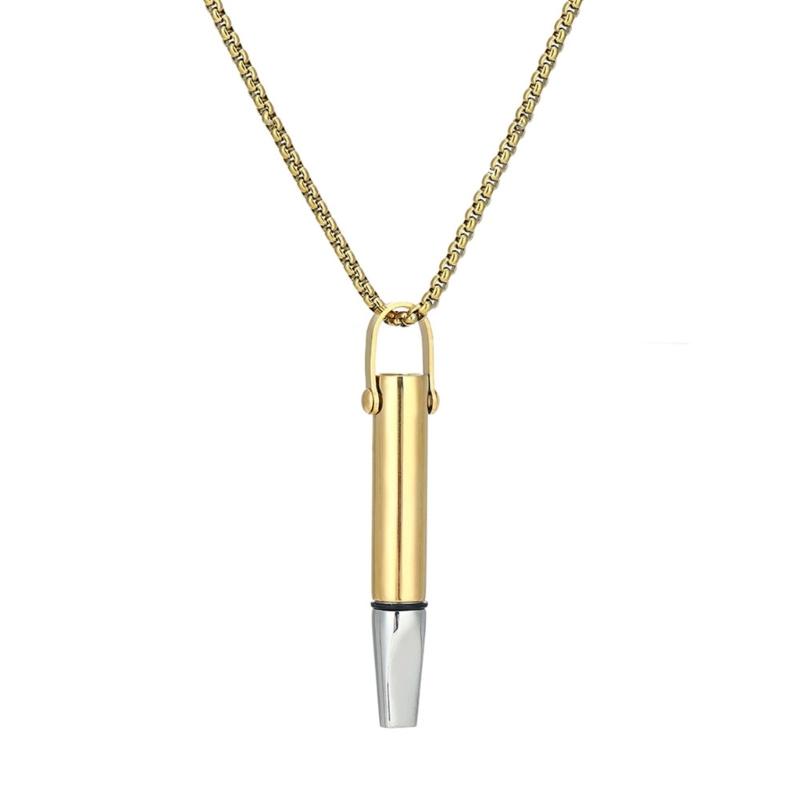 Breath Resistance Whistle Necklace for Yoga Meditation And Stress Relief With Built In Cotton Core Designs Daily Use