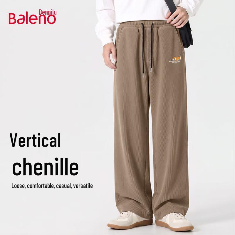 Baleno Men's Chenille Straight Leg Casual Pants