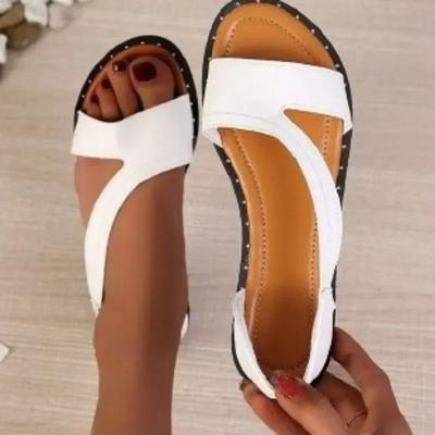 Fashion Ladies Shoes Hot Sale Open Toe Women's Sandals Summer Rome Solft Sole Outdoor Casual Beach Flat Comfortable Large Size Sandals