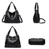 High Quality Soft Leather Handbags for Women 2023 Vintage Women's Shoulder Messenger Bag Luxury Large Capacity Female Sac A Main