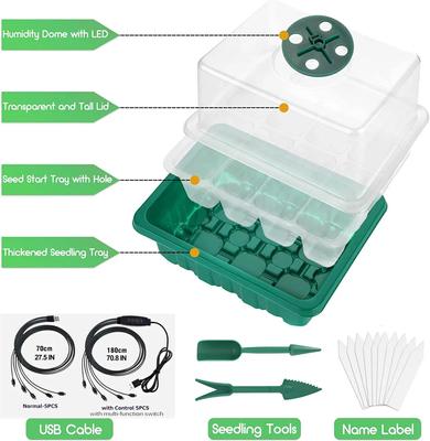 Neu Volle Spektrum LED Wachsen Lampe Seed Starter Trays Gewächshaus Wachsen Lampe für Indoor Pflanzen Keimung Intelligente Steuerung