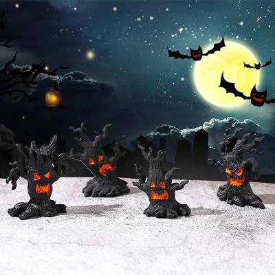 Micro Paysage Halloween Ornements Dryade Mini Forme de Dryade Artisanat Ornement en Résine Pour Fête d'Halloween Ambiance d'Horreur Décoration de Maison