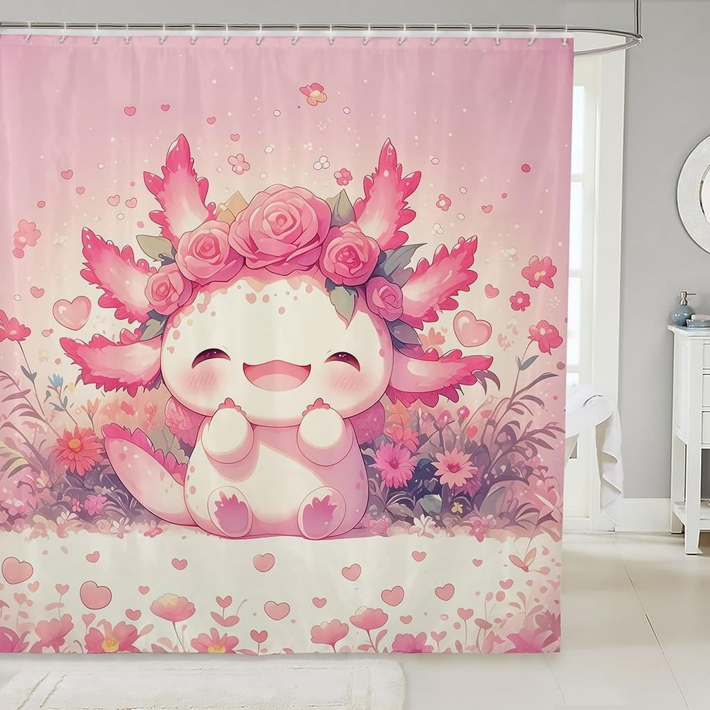 Einhorn Duschvorhang Fantasy Einhorn Thema Badezimmer Duschvorhang Sets Mädchen Mond Galaxie Sternenhimmel Stoff Duschvorhang
