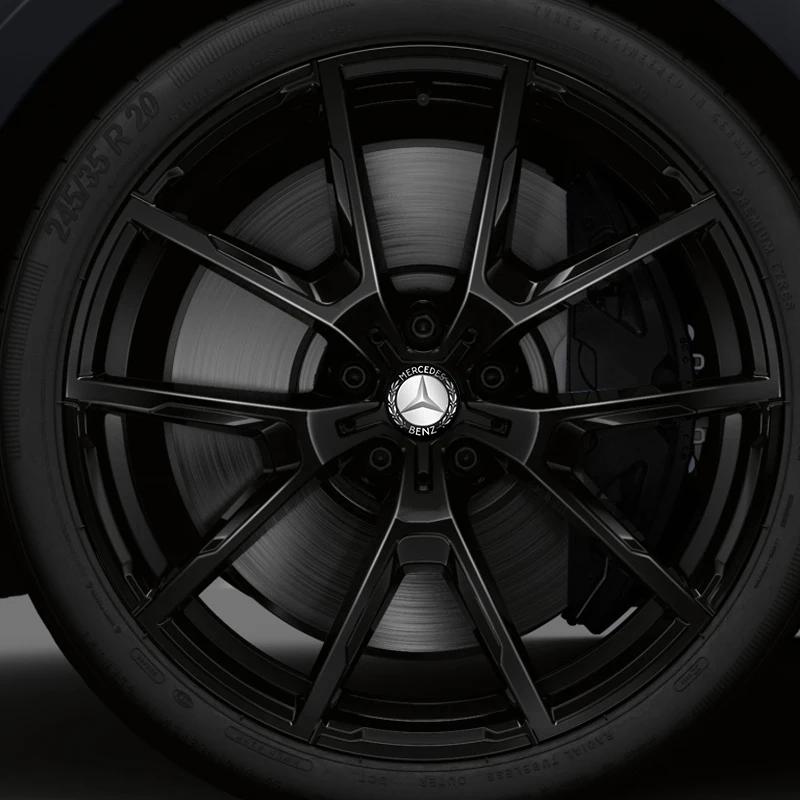 4 Stück Auto-Emblem Radnabenkappen Aufkleber Radkappen Abziehbild Für Mercedes Benz B/C/E/S-Klasse A-Klasse C200L GLC GLK CLA Zubehör