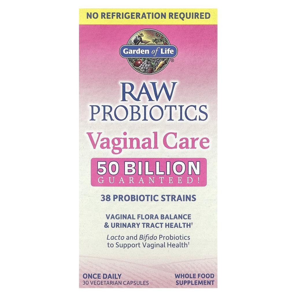 Raw Probiotics Vaginal Care, 30 Veggie Capsules