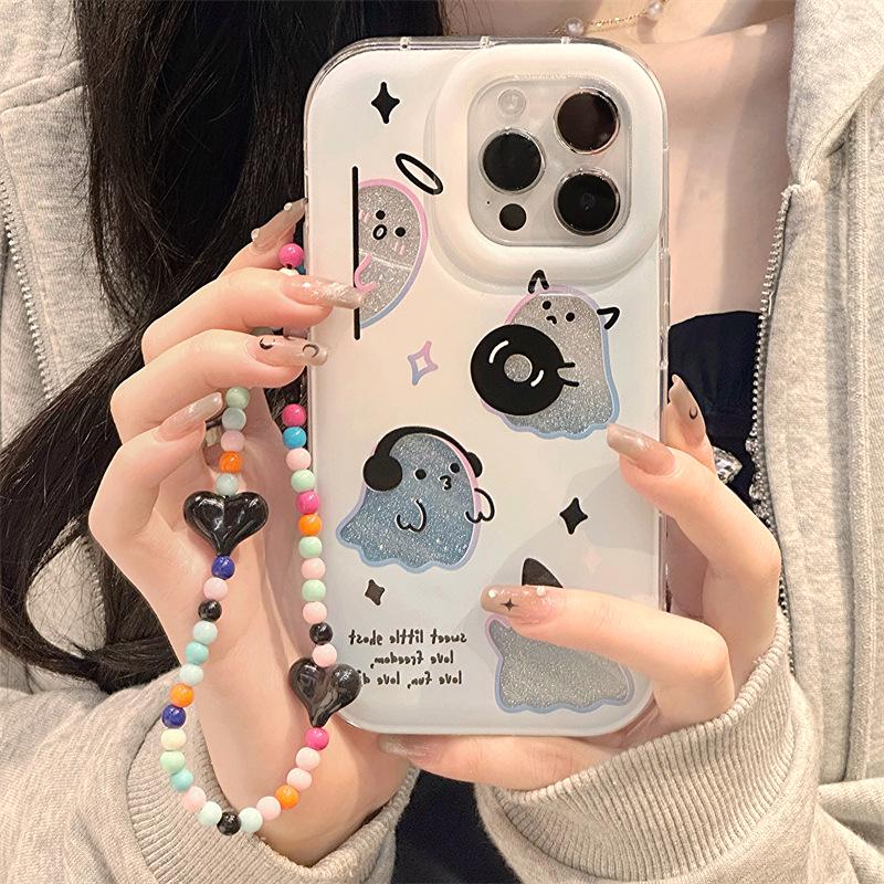 Zhitai Apple iPhone Case for iPhone 14, 13 Pro, 12, 11, and X with Bracelet and Phantom Design.
