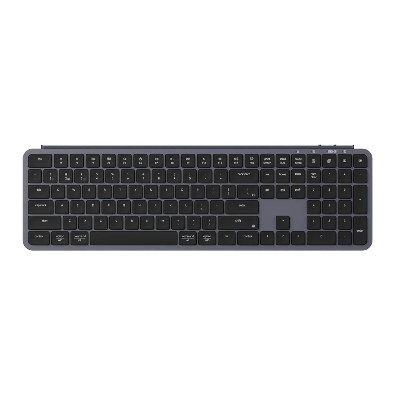 

Keychron B6 Pro Wireless with Numeric ZMK Scissor Long Battery Compatible with and Linux US Ultra-Slim Keyboard, Full-Size Keypad, Customization,