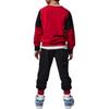 Jordan Casual Sports Suit Letter Print Crewneck Sweatshirt With Cuffs Kids Sweatshirt Black FJ5382-010